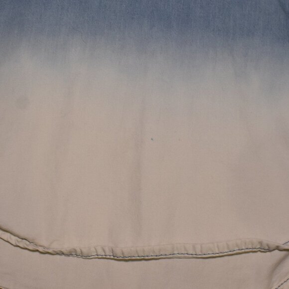 Girls Denim Hooded Shirt Dress Size 7 Long Sleeve - Picture 10 of 10